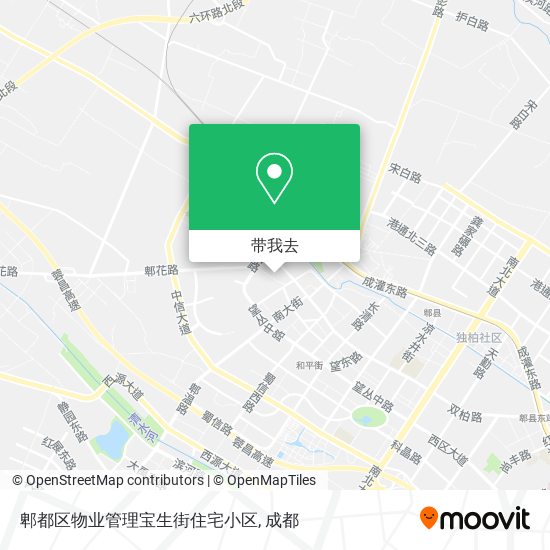郫都区物业管理宝生街住宅小区地图
