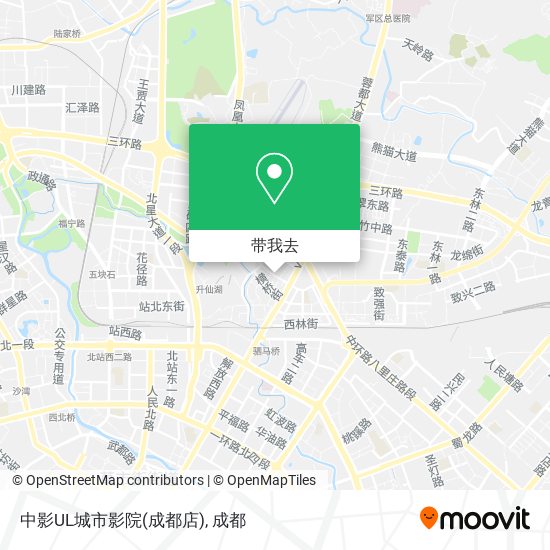 中影UL城市影院(成都店)地图