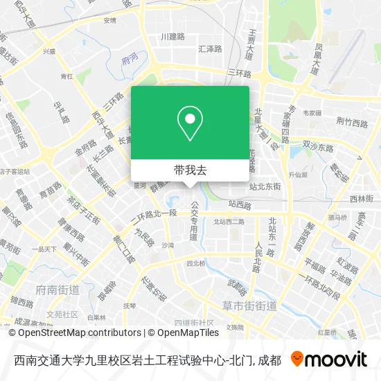 西南交通大学九里校区岩土工程试验中心-北门地图
