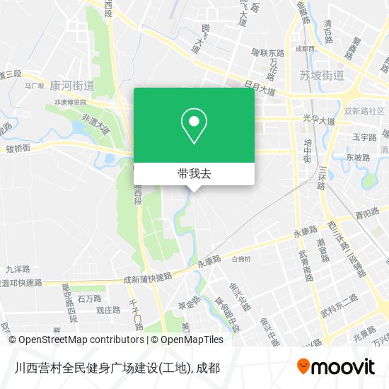 川西营村全民健身广场建设(工地)地图