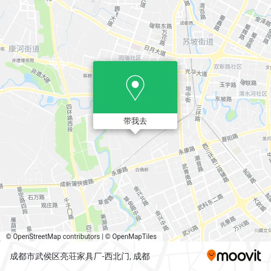成都市武侯区亮荘家具厂-西北门地图