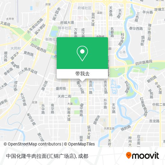 中国化隆牛肉拉面(汇锦广场店)地图