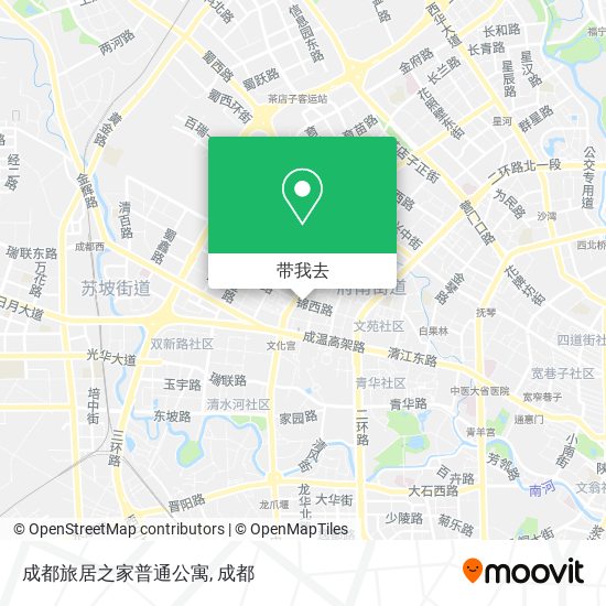 成都旅居之家普通公寓地图