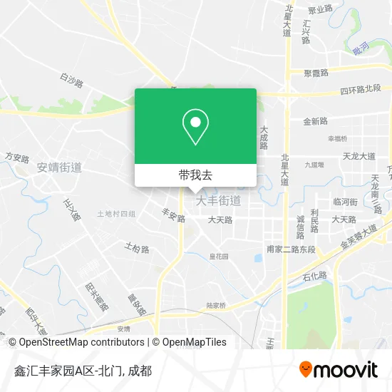 鑫汇丰家园A区-北门地图