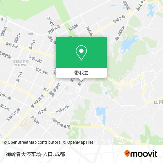 御岭春天停车场-入口地图