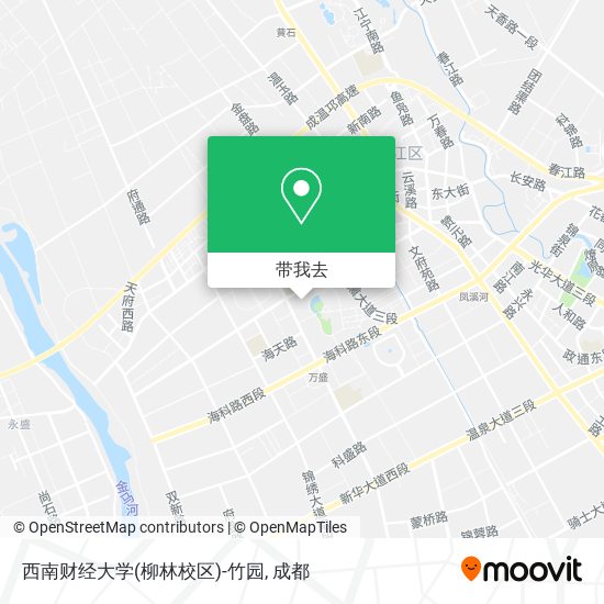 西南财经大学(柳林校区)-竹园地图