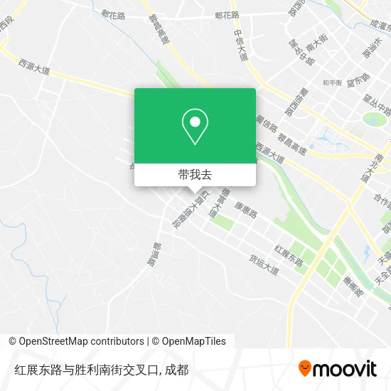 红展东路与胜利南街交叉口地图