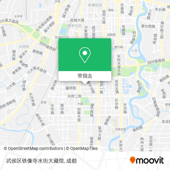 武侯区铁像寺水街大藏馆地图