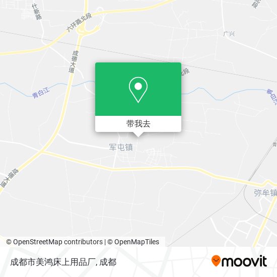 成都市美鸿床上用品厂地图