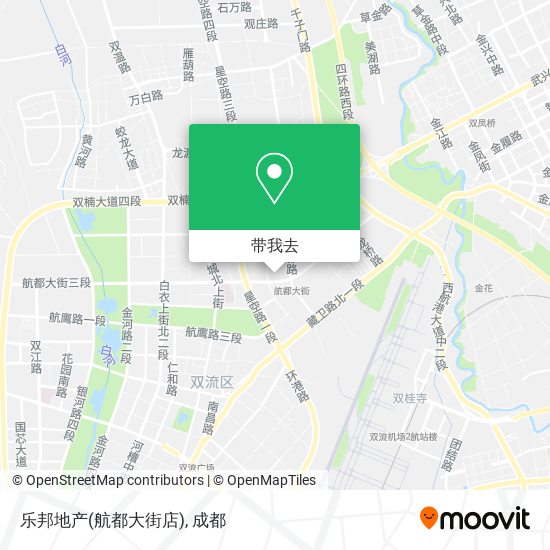 乐邦地产(航都大街店)地图