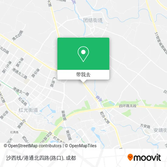 沙西线/港通北四路(路口)地图