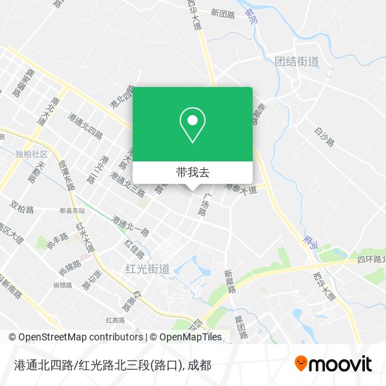 港通北四路/红光路北三段(路口)地图