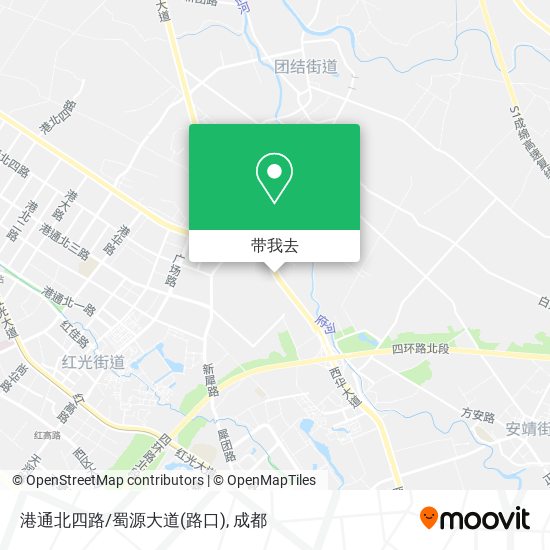 港通北四路/蜀源大道(路口)地图