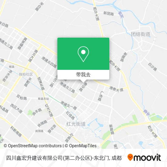 四川鑫宏升建设有限公司(第二办公区)-东北门地图