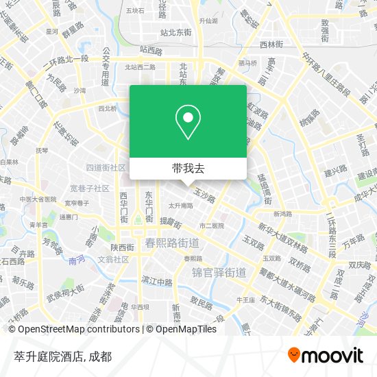萃升庭院酒店地图