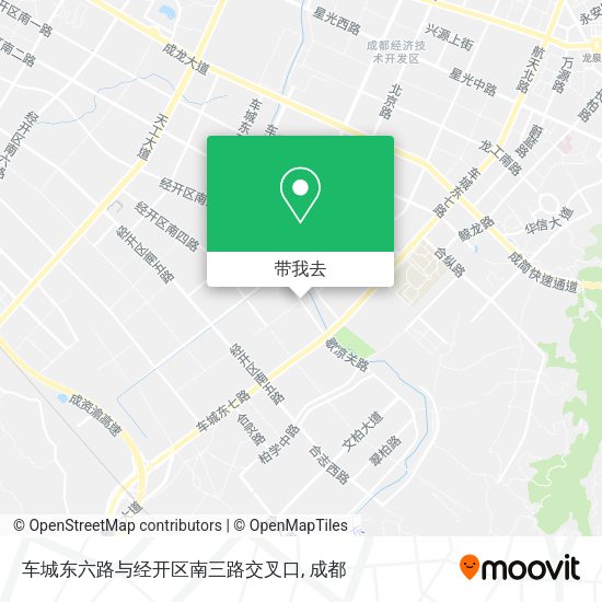 车城东六路与经开区南三路交叉口地图