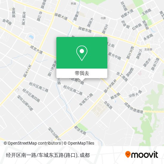 经开区南一路/车城东五路(路口)地图