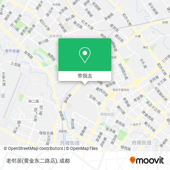 老邻居(黄金东二路店)地图