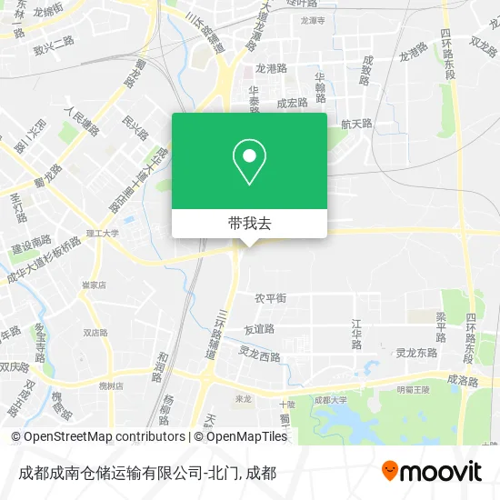 成都成南仓储运输有限公司-北门地图