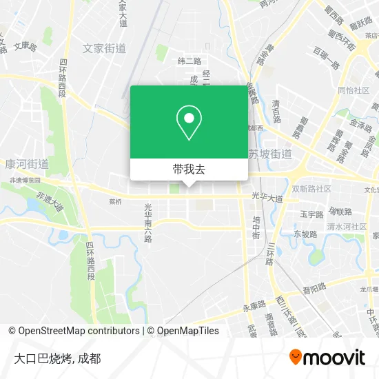 大口巴烧烤地图