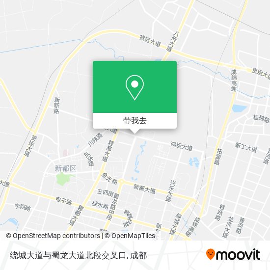 绕城大道与蜀龙大道北段交叉口地图