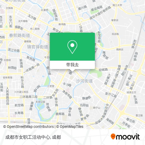 成都市女职工活动中心地图