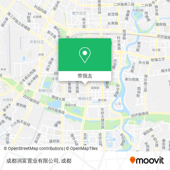 成都润富置业有限公司地图