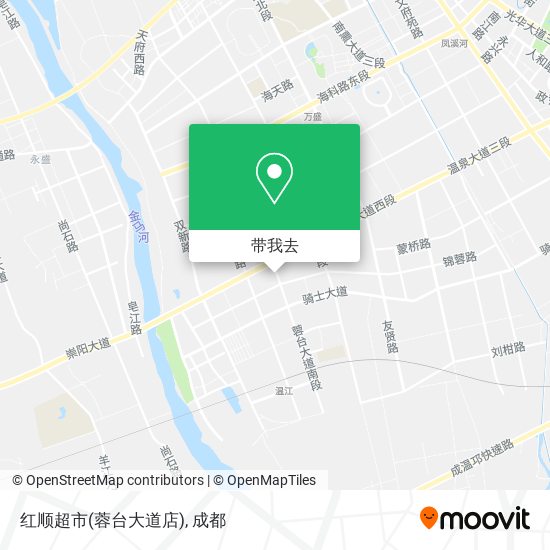 红顺超市(蓉台大道店)地图