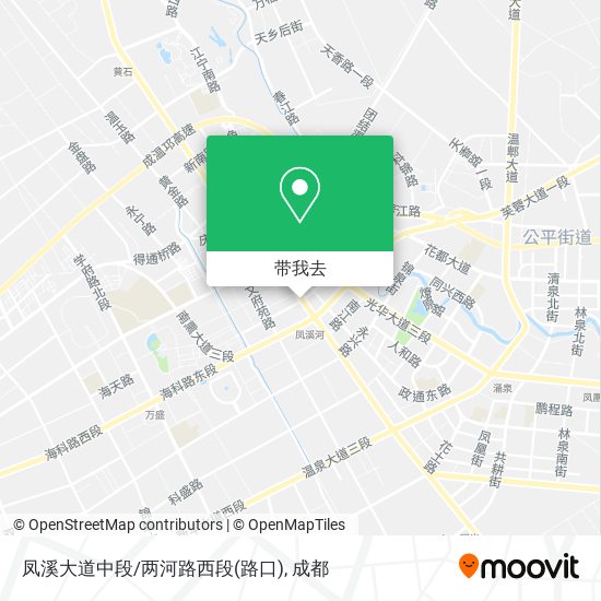 凤溪大道中段/两河路西段(路口)地图