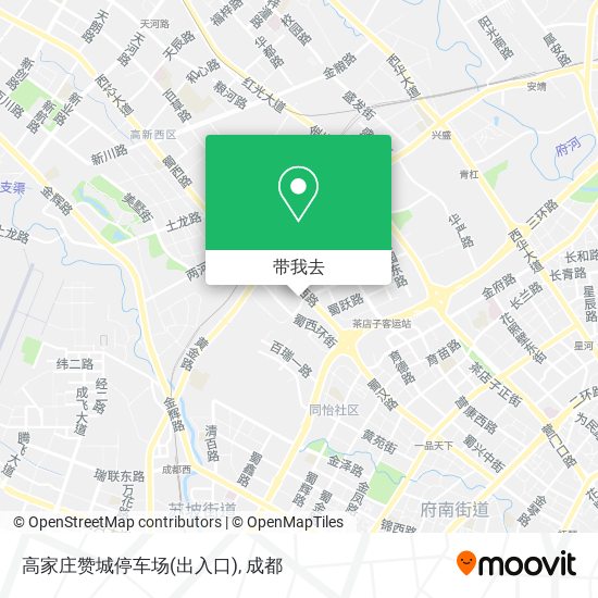 高家庄赞城停车场(出入口)地图