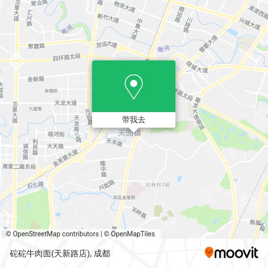 砣砣牛肉面(天新路店)地图
