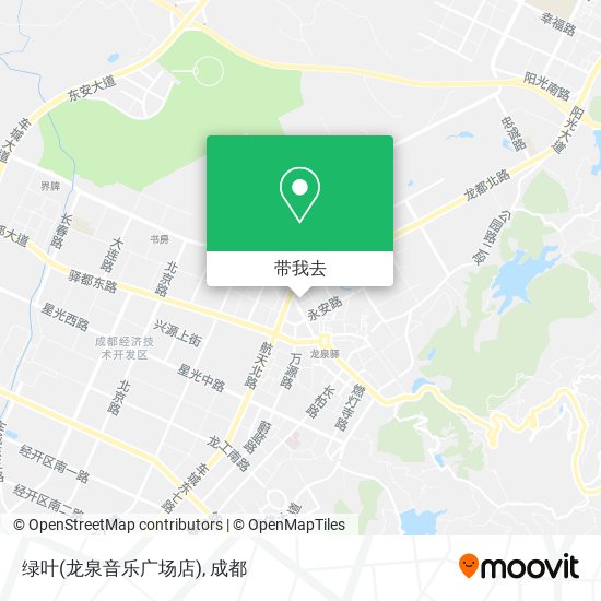 绿叶(龙泉音乐广场店)地图