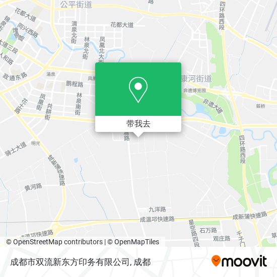 成都市双流新东方印务有限公司地图