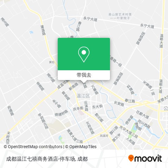成都温江七禧商务酒店-停车场地图