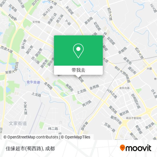 佳缘超市(蜀西路)地图