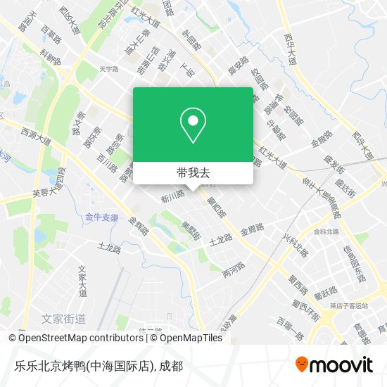 乐乐北京烤鸭(中海国际店)地图