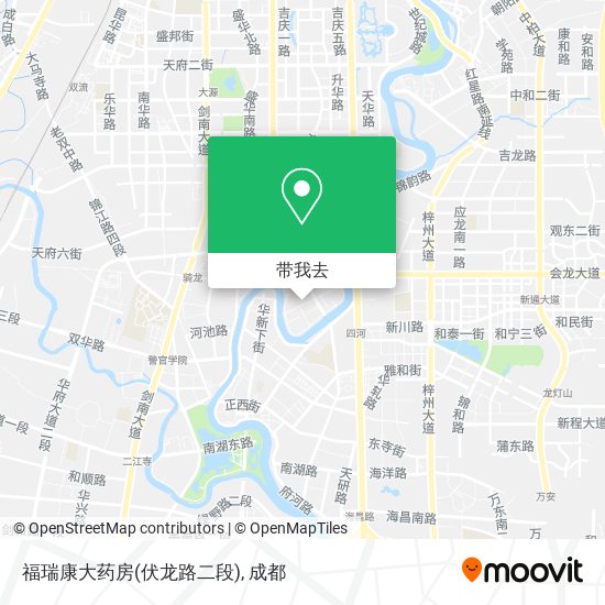 福瑞康大药房(伏龙路二段)地图