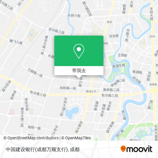 中国建设银行(成都万顺支行)地图