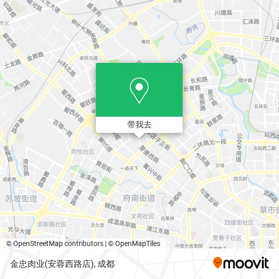 金忠肉业(安蓉西路店)地图