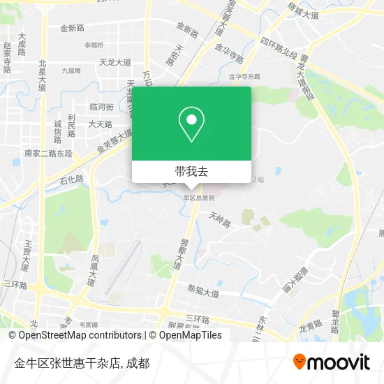 金牛区张世惠干杂店地图