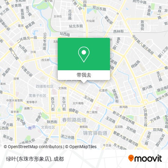 绿叶(东珠市形象店)地图