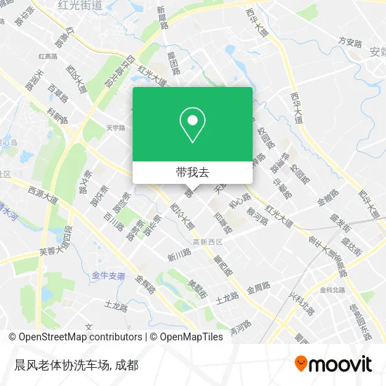 晨风老体协洗车场地图