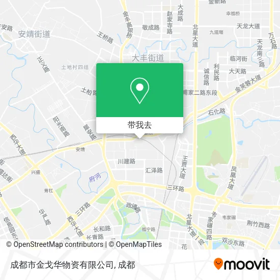 成都市金戈华物资有限公司地图