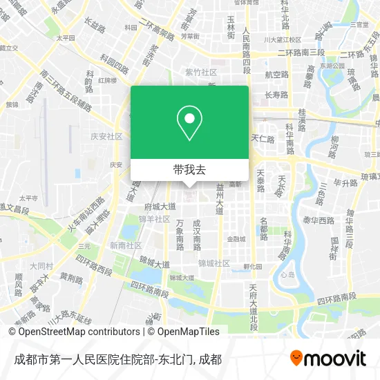 成都市第一人民医院住院部-东北门地图