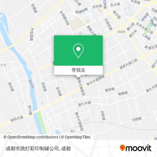 成都市跳灯彩印制罐公司地图