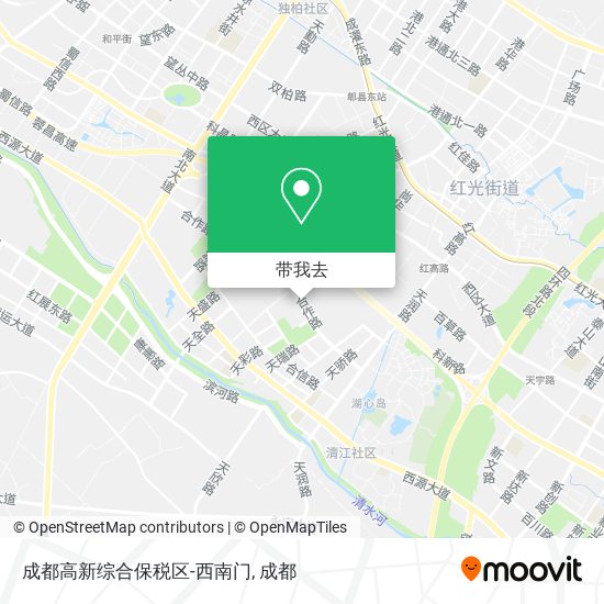 成都高新综合保税区-西南门地图
