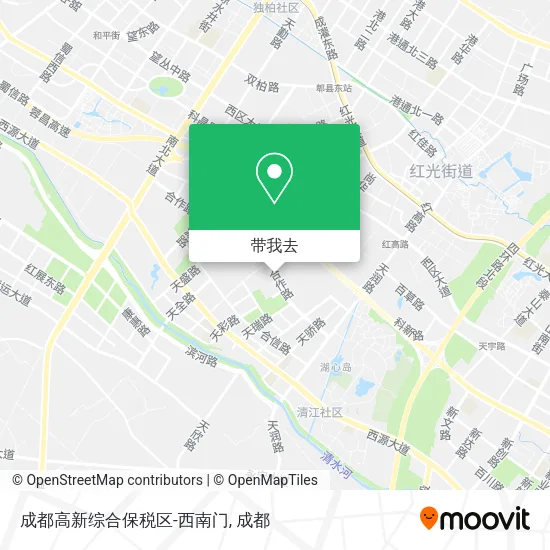 成都高新综合保税区-西南门地图
