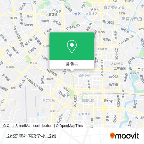 成都高新外国语学校地图