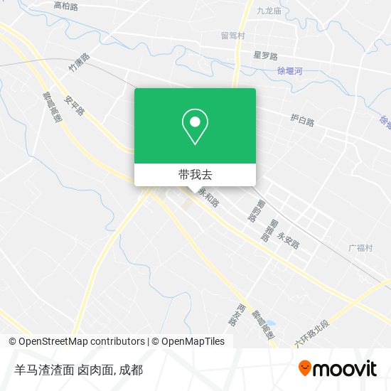 羊马渣渣面  卤肉面地图