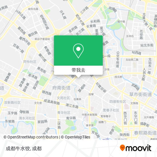 成都牛水饺地图